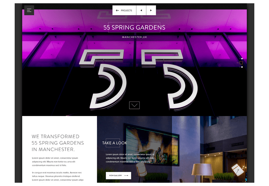 Www.gonbolanary created the website for construction company ARCO to present their services